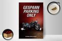 Holzschild Spruch 20x30cm gespann parking only all others
