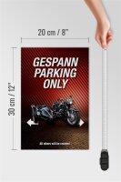 Holzschild Spruch 20x30cm gespann parking only all others