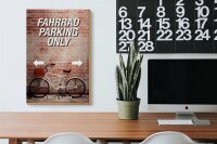 Holzschild Spruch 20x30cm Fahrrad parking only all others