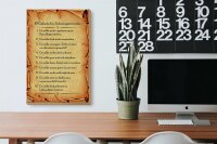 Holzschild Spruch 20x30cm 10 Gebote für Schwiegermütter