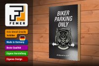 Holzschild Spruch 20x30cm Biker parking only all others