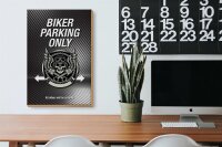 Holzschild Spruch 20x30cm Biker parking only all others