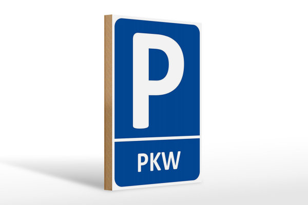 Holzschild Parken 20x30cm PKW Parkplatz Wanddeko
