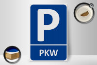 Holzschild Parken 20x30cm PKW Parkplatz Wanddeko