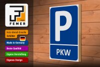 Holzschild Parken 20x30cm PKW Parkplatz Wanddeko