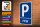 Holzschild Parken 20x30cm PKW Parkplatz Wanddeko