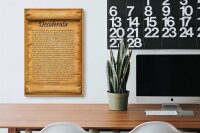 Holzschild Spruch 20x30cm Desiderata Gedicht Englisch