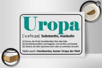 Holzschild Spruch 30x20cm Uropa Handwerker bester Uropa