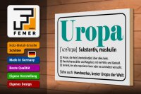 Holzschild Spruch 30x20cm Uropa Handwerker bester Uropa