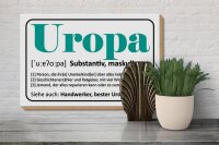 Holzschild Spruch 30x20cm Uropa Handwerker bester Uropa
