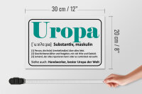 Holzschild Spruch 30x20cm Uropa Handwerker bester Uropa