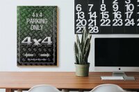 Holzschild Spruch 20x30cm 4x4 Parking only all others