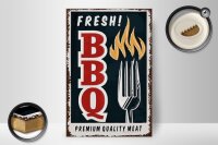 Holzschild Spruch 20x30cm fresh BBQ Grill Premium Quality