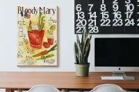 Holzschild Rezept 20x30cm Bloody Mary Vodka limao tomate