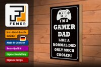Holzschild Spruch 20x30cm I´m a gamer dad like normal dad