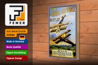 Holzschild Spruch 20x30cm Flugzeug Royal air force Age 18