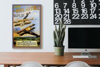 Holzschild Spruch 20x30cm Flugzeug Royal air force Age 18
