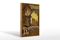 Holzschild Bayern 20x30cm Schloss Neuschwanstein Schwangau