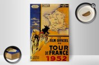 Holzschild Spruch 20x30cm le film Fahrrad Tour France 1952