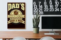 Holzschild Spruch 20x30cm Dad´s barbecue grab a beer