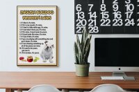 Holzschild Spruch 20x30cm english bulldog property laws