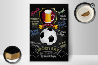 Holzschild Spruch 20x30cm sports bar free wine darts pool