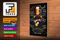 Holzschild Spruch 20x30cm sports bar Beer Bier relax enjoy