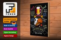 Holzschild Spruch 20x30cm sports bar happy hour Beer darts