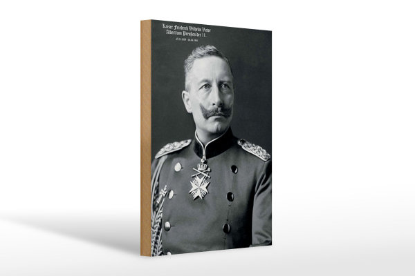 Holzschild Portrait 20x30cm Kaiser Friedrich Wilhelm 1859