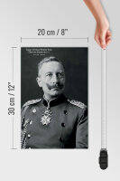 Holzschild Portrait 20x30cm Kaiser Friedrich Wilhelm 1859