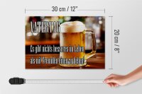 Holzschild Spruch 20x30cm Vatertag nichts besseres Bier