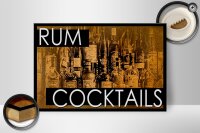 Holzschild Alkohol 30x20cm Rum Cocktails