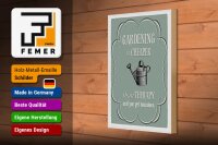 Holzschild Garten 20x30cm Gardening is cheaper Therapy