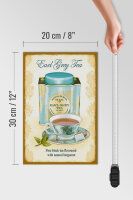 Holzschild Tee 20x30cm Earl grey Tea black tea bergamot