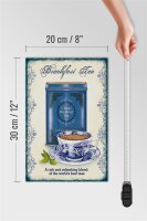 Holzschild Tee 20x30cm Classic Breakfast Tea best teas