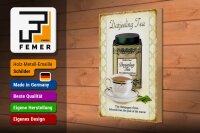 Holzschild Tee 20x30cm Darjeeling Tea champagne of teas