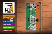 Holzschild Alkohol 20x30cm Murphy´s Irish Bar Whiskey