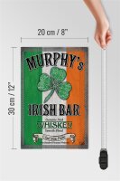 Holzschild Alkohol 20x30cm Murphy´s Irish Bar Whiskey