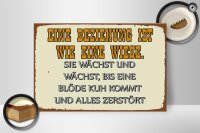 Holzschild Spruch 30x20cm Eine Beziehung wie eine Wiese