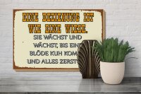 Holzschild Spruch 30x20cm Eine Beziehung wie eine Wiese