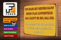 Holzschild Spruch 30x20cm ich habe mit meinem Mann Plan