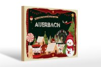 Holzschild Weihnachten Grüße AUERBACH Geschenk...