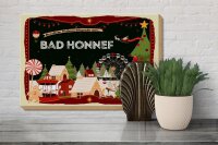 Holzschild Weihnachten Grüße aus BAD HONNEF Geschenk 30x20cm
