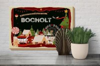 Holzschild Weihnachten Grüße aus BOCHOLT Geschenk 30x20cm