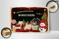 Holzschild Weihnachten Grüße BURSCHEID Geschenk 30x20cm