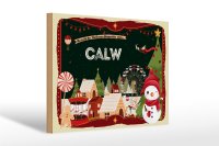 Holzschild Weihnachten Grüße CALW Geschenk...