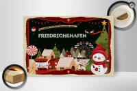 Holzschild Weihnachten Grüße FRIEDRICHSHAFEN Geschenk 30x20cm