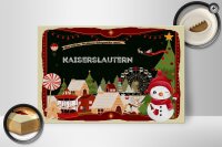 Holzschild Weihnachten Grüße aus KAISERSLAUTERN Fest 30x20cm