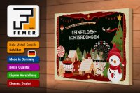 Holzschild Weihnachten Grüße LEINEFELDEN-ECHTERDINGEN 30x20cm