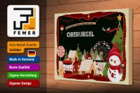 Holzschild Weihnachten Grüße OBERURSEL Geschenk 30x20cm